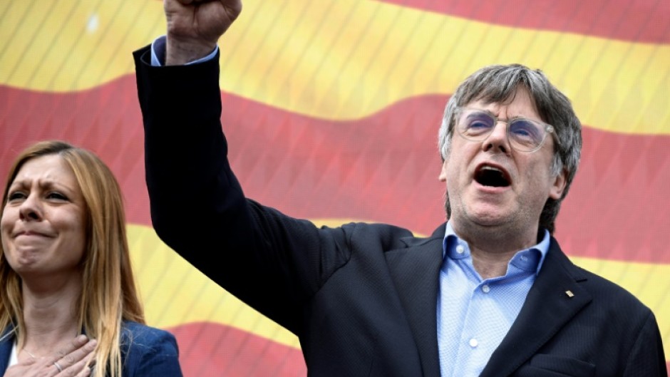 Carles Puigdemont is a candidate for the Junts per Catalunya (JxCat) political party