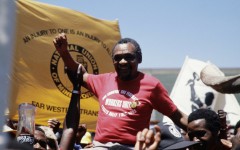 File: First president of COSATU Elijah Barayi. AFP/Gideon Mendel