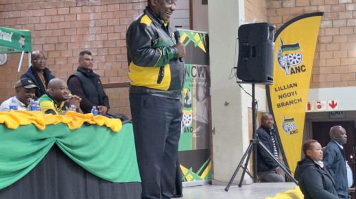 ANC President Cyril Ramaphosa in Gugulethu