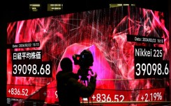 The Nikkei index of the Tokyo Stock Exchange smashed a record that stood since 1989