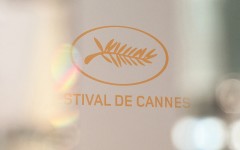 The festival logo of the 77th edition of the Cannes Film Festival. AFP/Alain Jocard