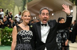 Jerry Seinfeld and his wife Jessica, shown here arriving for the Met Gala earlier this month in New York City, have been unusually vocal about their support for Israel since the Gaza war began