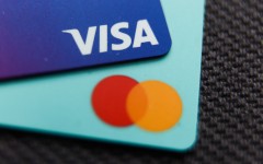 Visa and MasterCard cards. Jakub Porzycki/NurPhoto via AFP