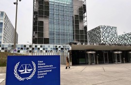 The premises of the International Criminal Court is pictured at The Hague, Netherlands. Keigo Sakai/The Yomiuri Shimbun via AFP