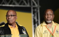 File: Former presidents Jacob Zuma and Kgalema Motlanthe. AFP/Stephane de Sakutin