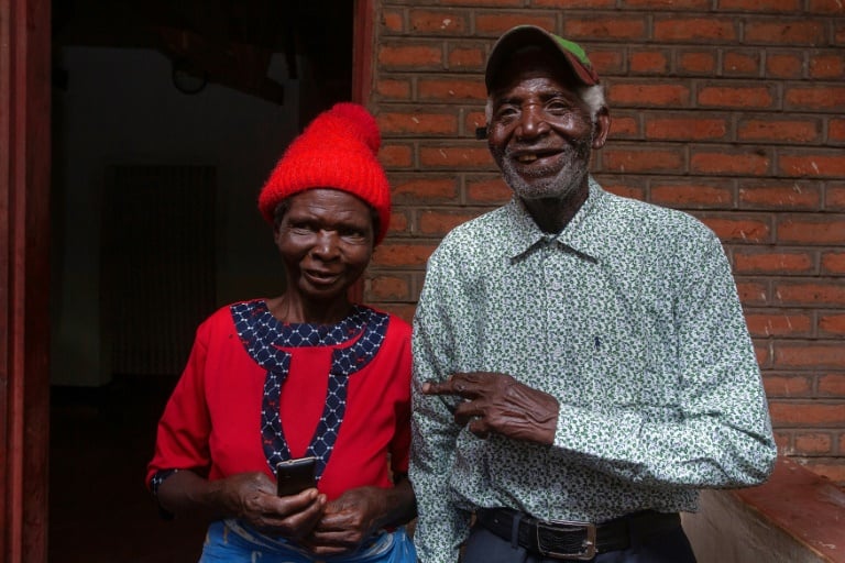 Chalamanda and 
wife Margalita Alfred hope to make some money from his new-found fame