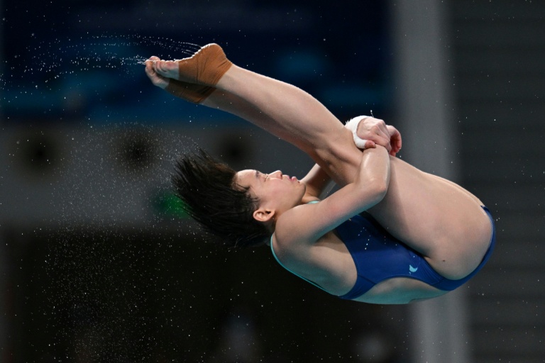 China's Quan Hongchan competes in May last year in Beijing
