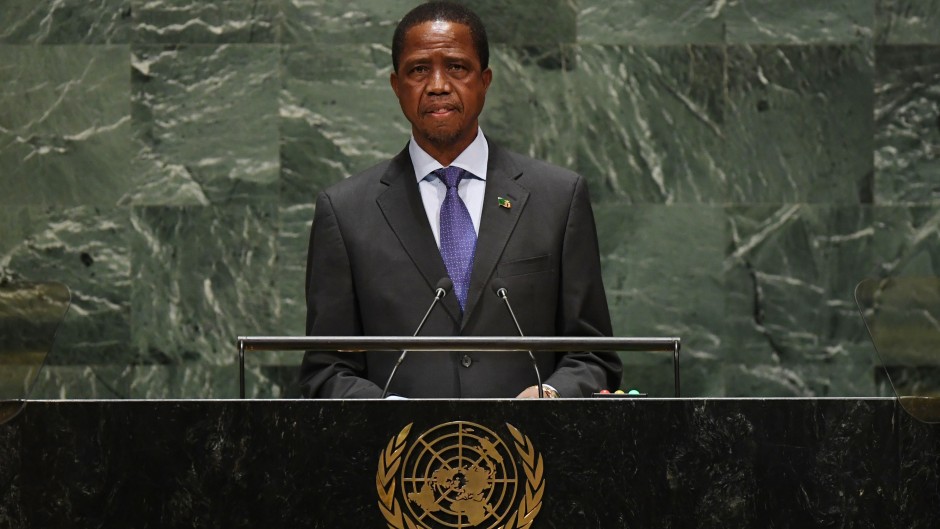 Zambia President Edgar Lungu