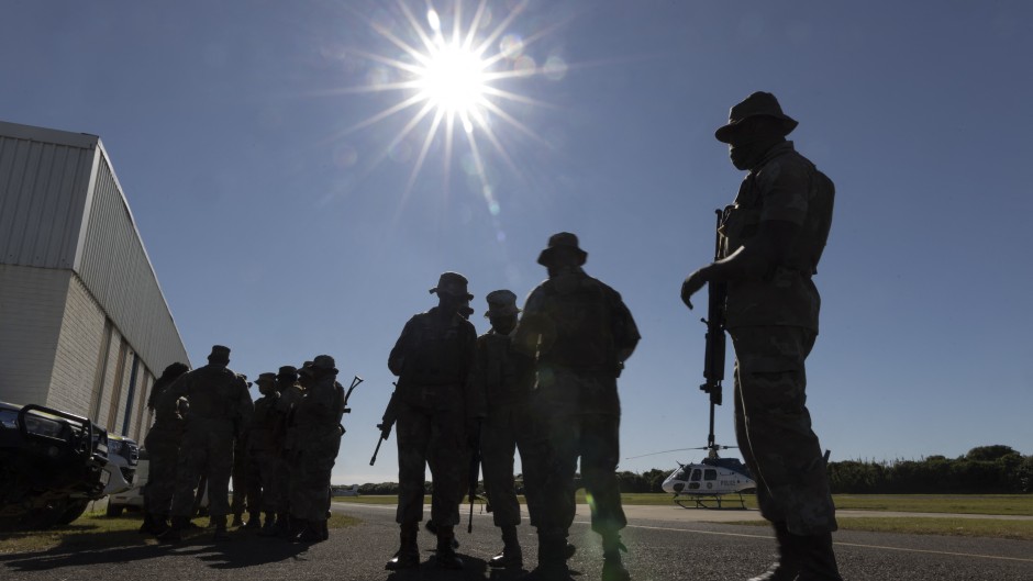File: Members of the South African National Defence Force (SANDF) GUILLEM SARTORIO / AFP