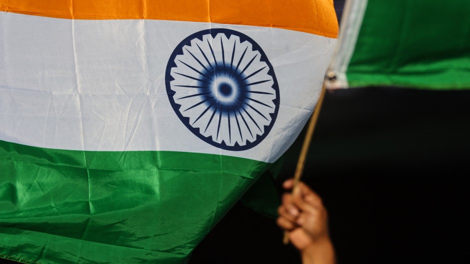 File: India's national flag. DAVID GRAY / AFP