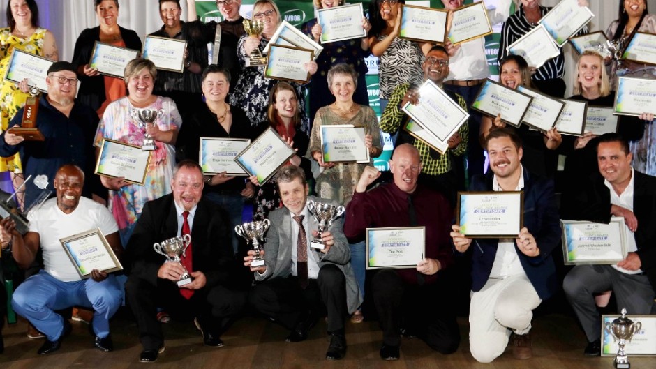 Winners of the AVBOB FCJ Excellence Awards.