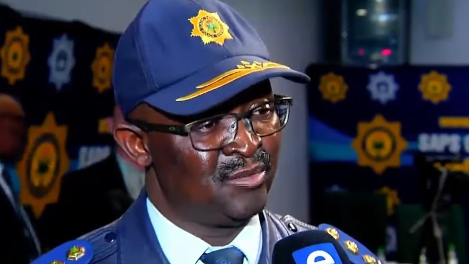 Gauteng Police Commissioner, Elias Mawela. (eNCA\Screenshot)