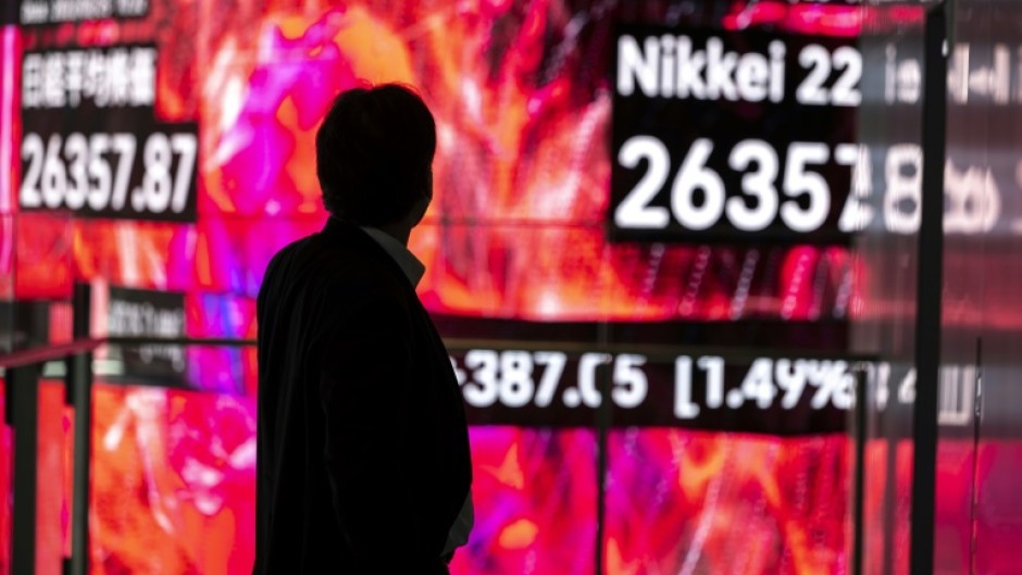 Asian markets took their lead from a Wall Street rally after Washington decided against imposing the stiffest sanctions on Russia