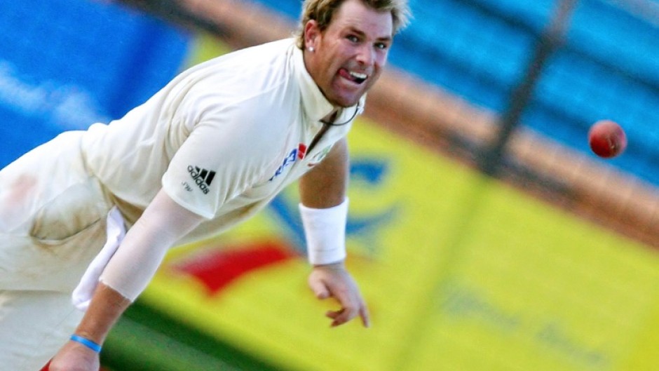 Shane Warne in action for Australia in 2006