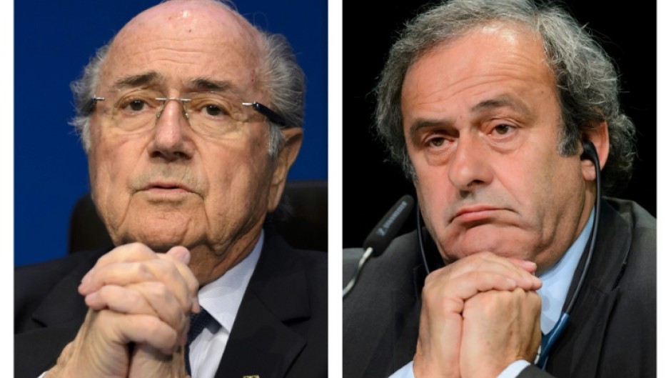 Former FIFA president Sepp Blatter (L) and ex-UEFA chief Michel Platini (R) will go on trial Wednesday in Switzerland