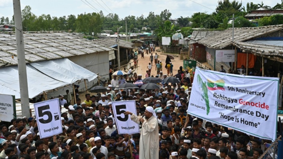 There are nearly a million Rohingya, half of them under 18, in the camps