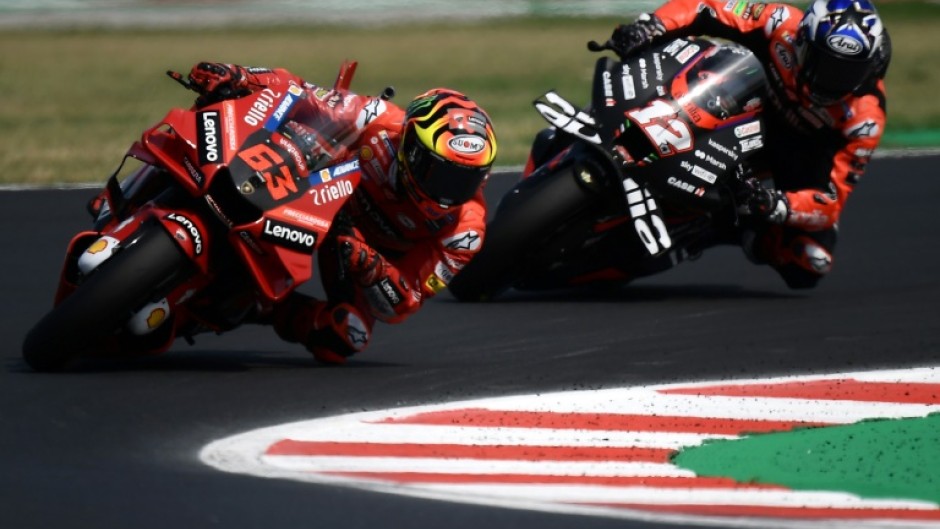 Ducati's Italian rider Francesco Bagnaia won the San Marino MotoGP for his fourth successive win to pile the pressure on series leader Fabio Quartararo