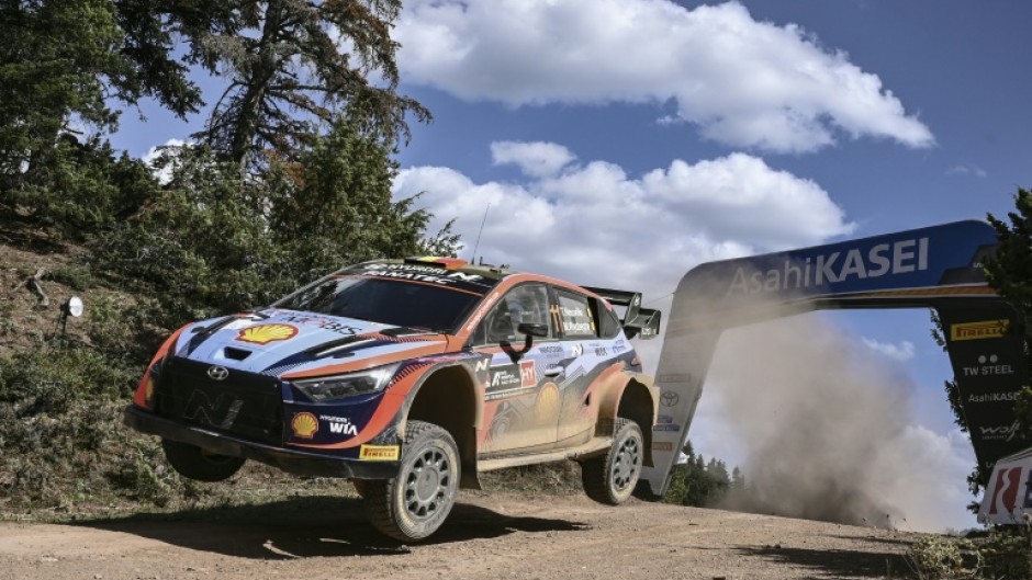 Thierry Neuville surged into the lead at Acropolis Rally on Saturday