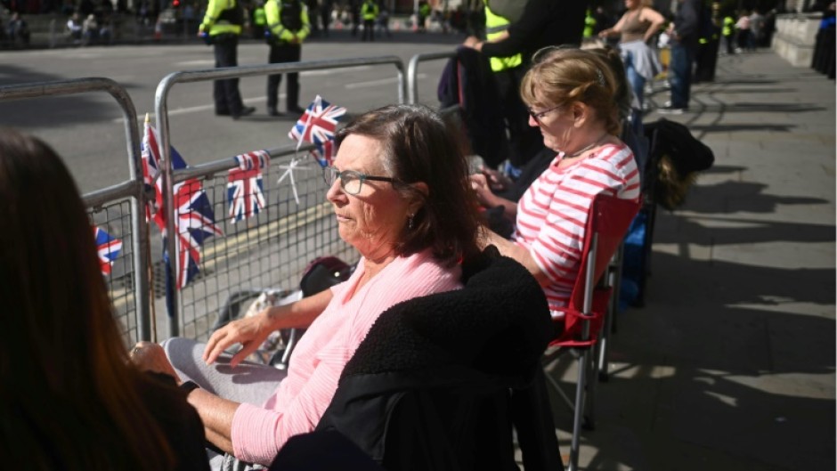 Members of the public were already camping out along the route the procession will take after the funeral 
