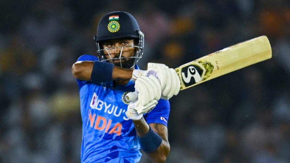 Hardik Pandya hammered an unbeaten 71 as India made a big score against Australia