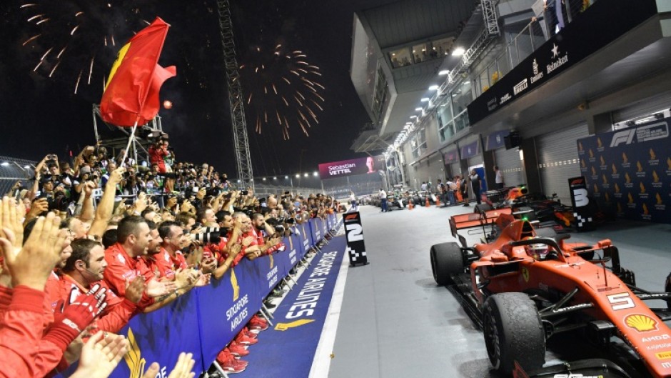 Ferrari's Sebastian Vettel won the 2019 Singapore Grand Prix
