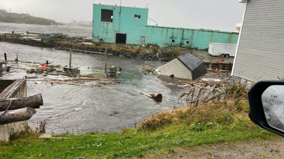 Damage caused by Fiona on the Burnt Islands in the Newfoundland and Labrador Province of Canada 