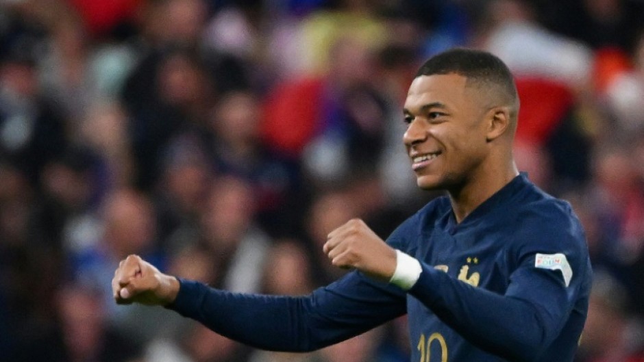 Kylian Mbappe scored France's opening goal in their win against Austria