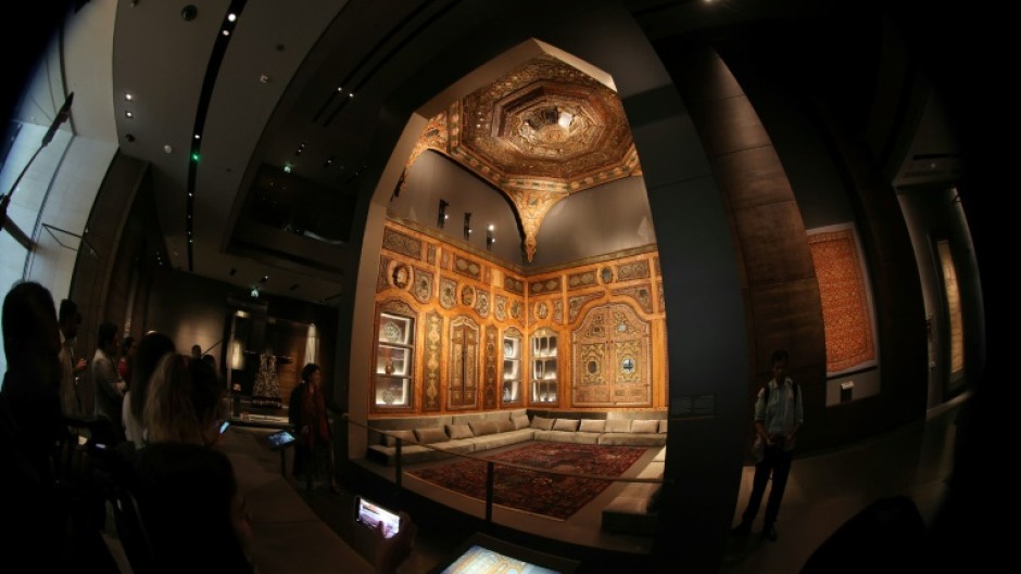 An interior view of the Museum of Islamic Art in Doha during its reopening on October 4