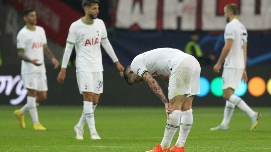 Tottenham were held to a goalless draw in their Champions League Group D football match at Eintracht Frankfurt