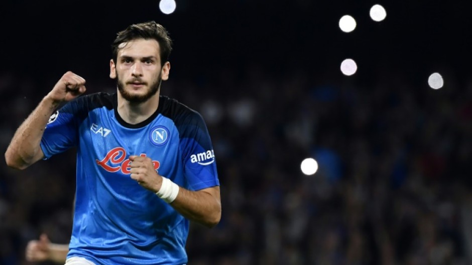 Khvicha Kvaratskhelia scored one and set up another in Napoli's 4-2 win over Ajax