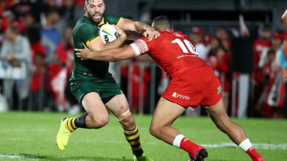 James Tedesco, pictured in 2018, will spearhead Australia's defence of the Rugby League World Cup in England