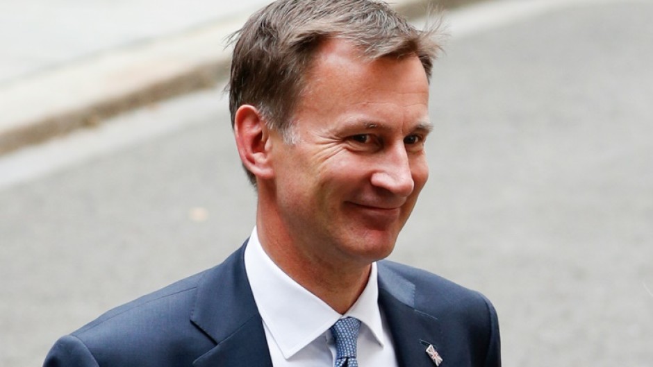 Former foreign minister Jeremy Hunt was appointed finance minister