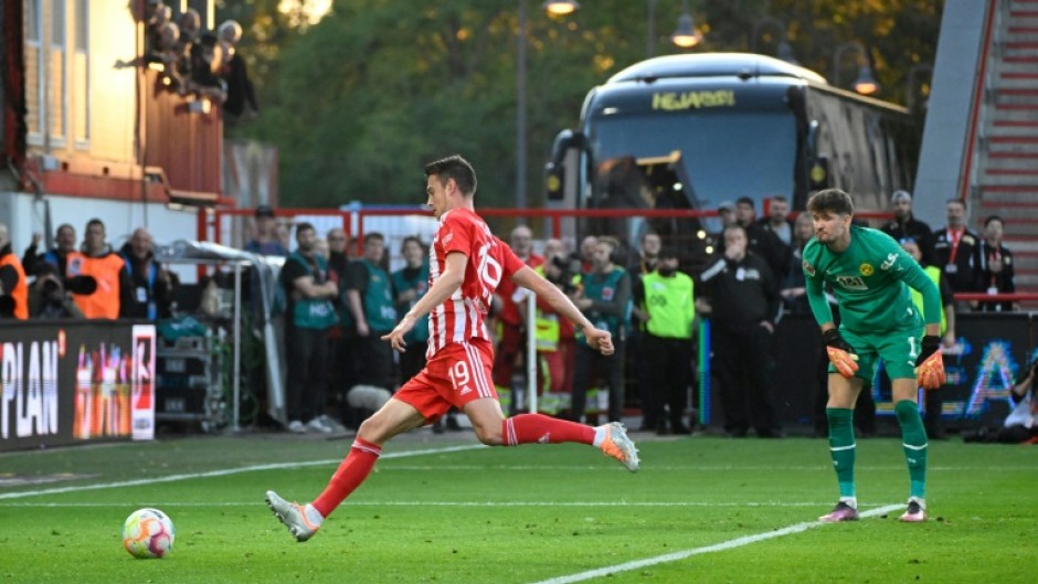 Janik Haberer opened the scoring for Union Berlin against Borussia Dortmund on Sunday