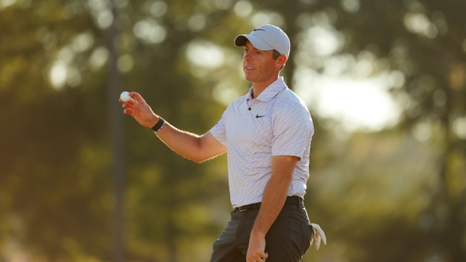 Northern Ireland's Rory McIlroy acknowledges fans after winning the US PGA Tour CJ Cup to return to the top of the world rankings