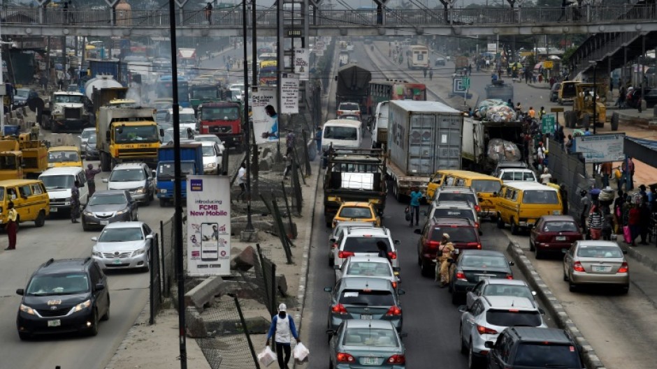 Going nowhere fast: A traffic jam in Lagos