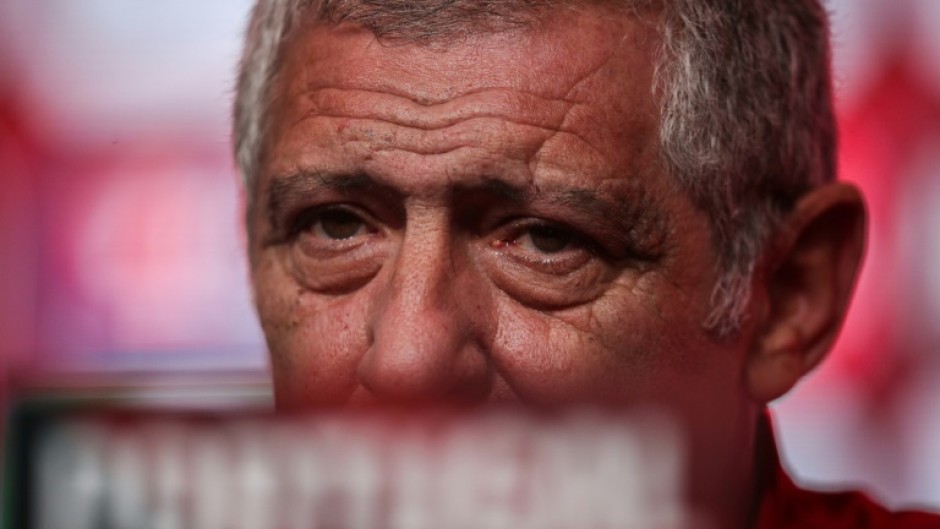 Portugal's coach Fernando Santos attends a press conference ahead of the Nigeria friendly
