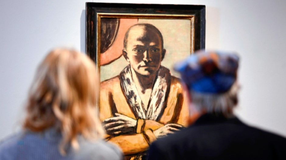 'Selbstbildnis gelb-rosa' (Self-Portrait Yellow-Pink) has been in private hands since it was painted in 1943