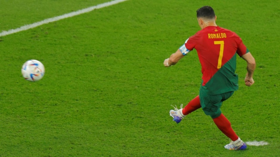 Cristiano Ronaldo becomes the first man to score in five World Cups in Portugal's 3-2 win over Ghana