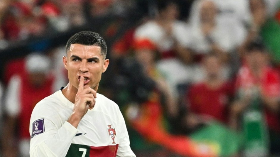 Portugal's forward Cristiano Ronaldo gestures during the defeat to South Korea