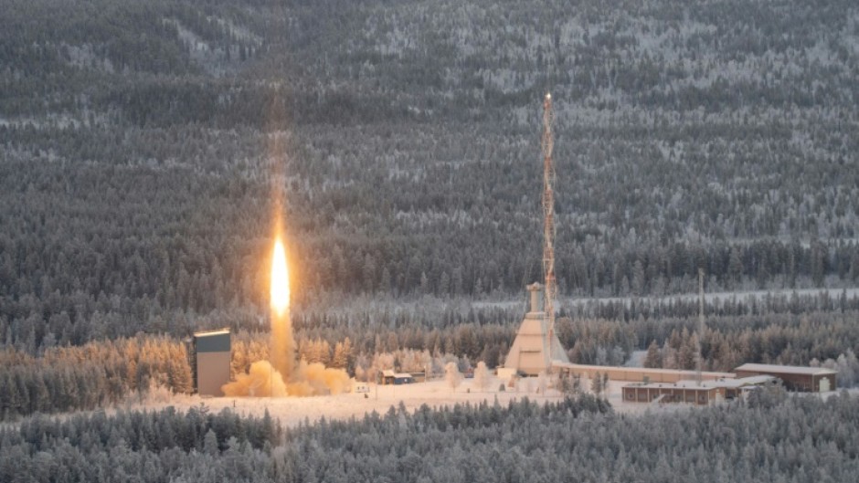The suborbital rocket launches from the Esrange Space Center in Jukkasjärvi, northern Sweden