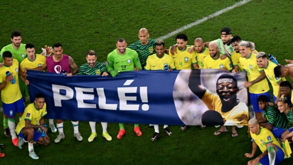 Brazil's national football team paid tribute to legendary player Pele after their dazzling 4-1 win over South Korea in the World Cup in Qatar