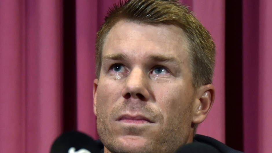 David Warner in 2018, after being accused of ball-tampering