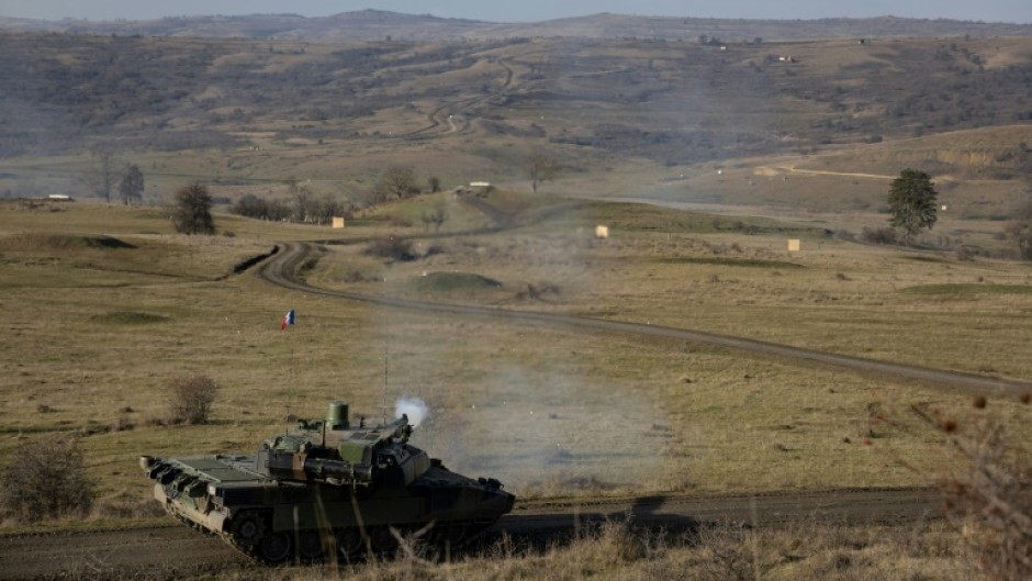 NATO units practice with live ammunition at the Cincu base