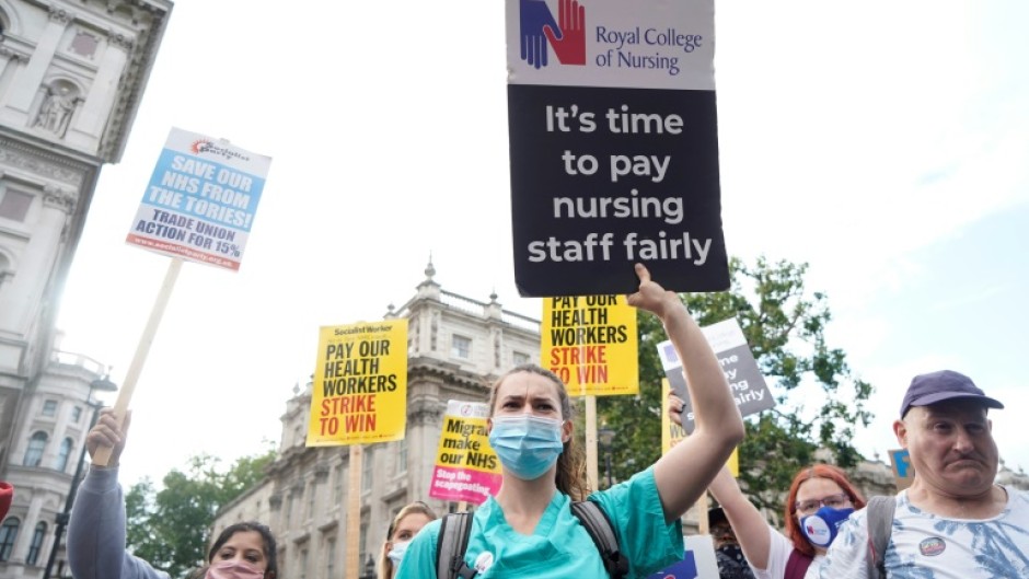 UK nurses are staging the first strikes in their union's 106-year history after the government rejected their pay demands