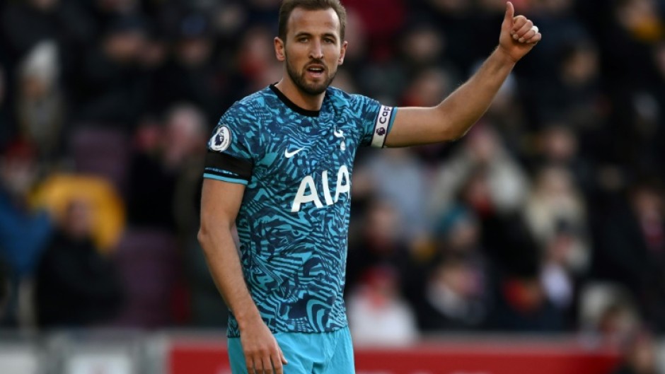 Tottenham striker Harry Kane scored at Brentford