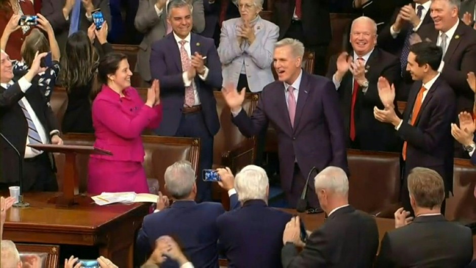Republican favorite Kevin McCarthy is named speaker of the US House of Representatives as he quelled a fierce rebellion among his party's ranks 