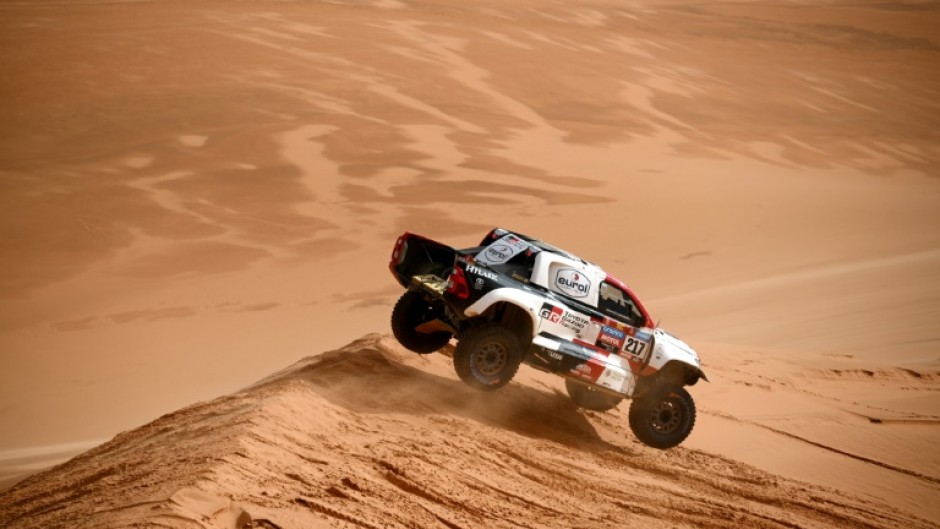 Toyota's Qatari driver Nasser Al-Attiyah is on course for back-to-back wins in the Dakar Rally ahead of Sunday's finish