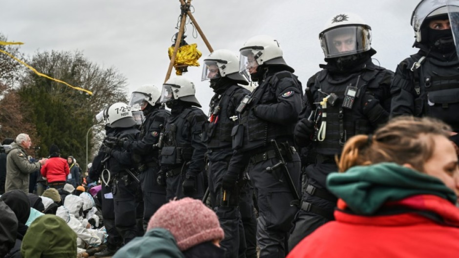 To clear the protest camp police must overcome walls of barricades, chicanes and trenches dug by the activists