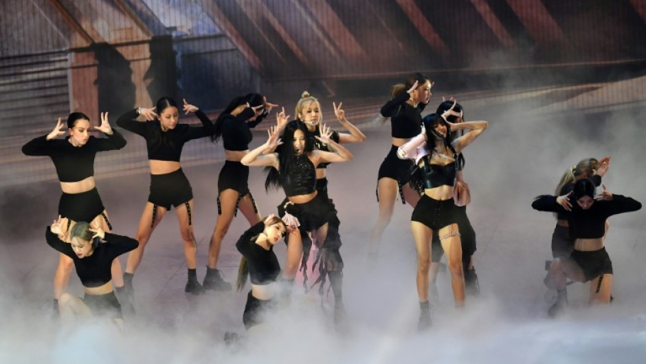 South Korean girl group Blackpink performs during the MTV Video Music Awards in August 2022