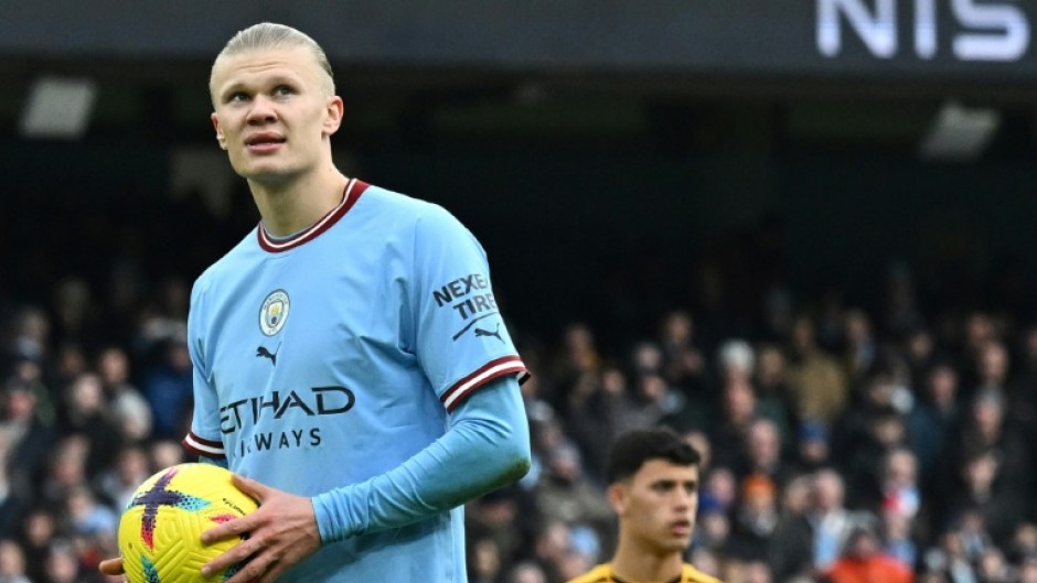 Erling Haaland's hat-trick saw Manchester City beat Wolves 3-0
